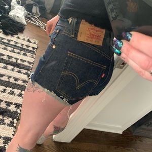 Levi’s cutoff high waisted shorts